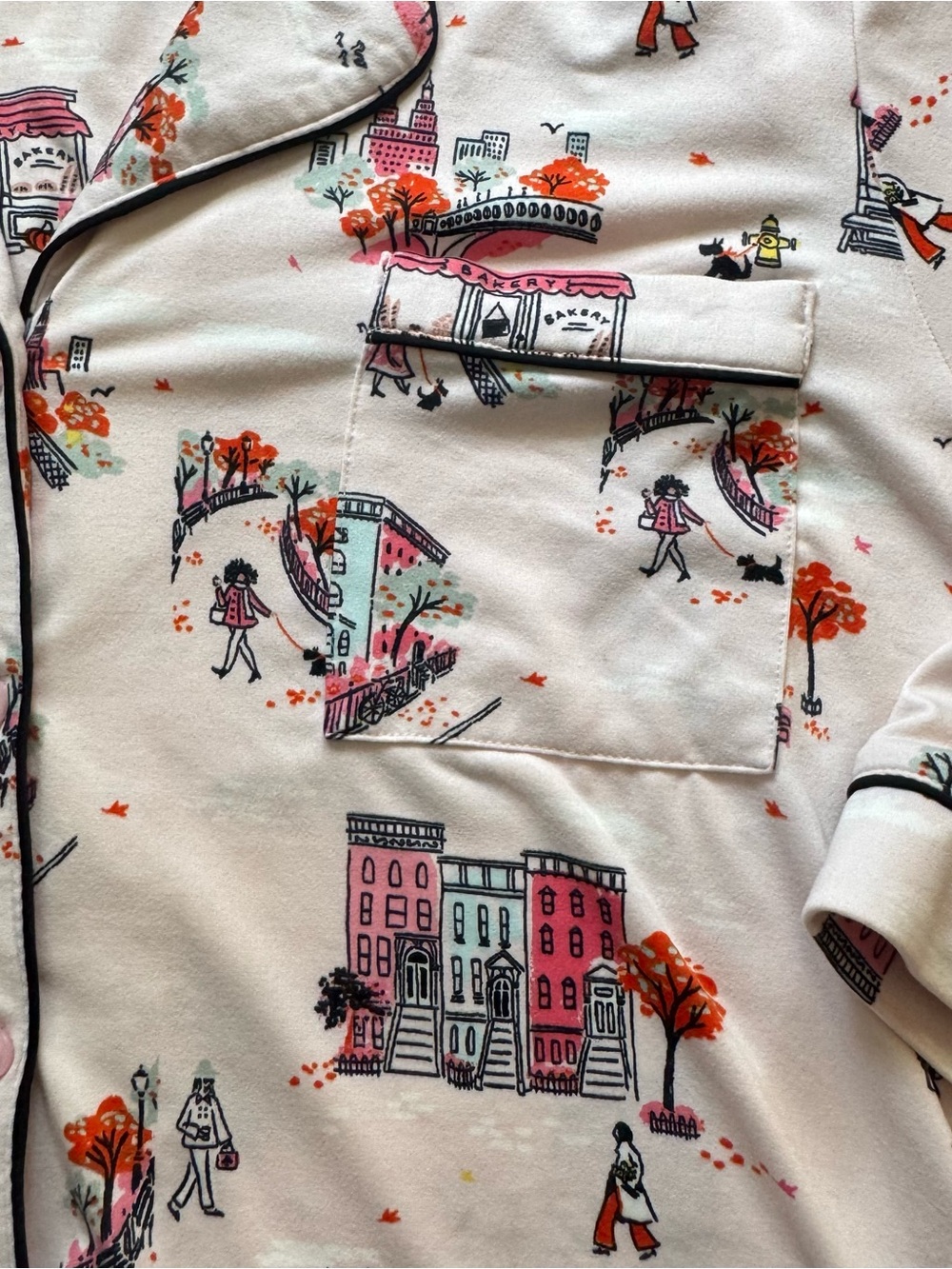 Kate Spade City Print 2-pc Pajama Set Women's 3XL - Picture 5 of 7